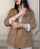 کت بلوئه استین راه راه